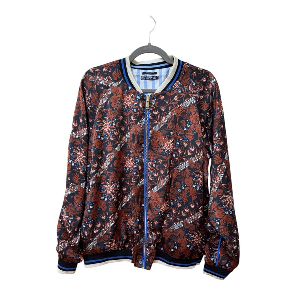 Scotch & Soda Floral Bomber Jacket Reversible Women’s Size XL